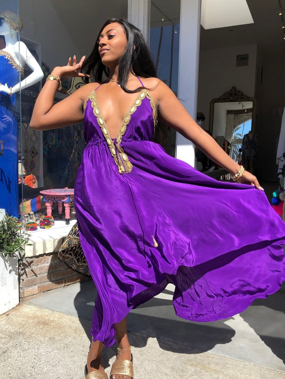 ASA KAFTANS Paris Dress Red Wine One Size